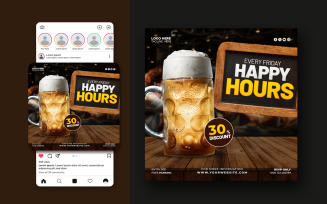 Editable Party Social Media Template