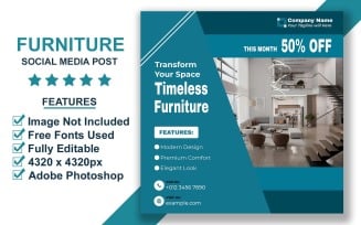 Furniture Deals Instagram Post Template PSD