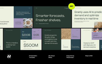 Grainly Food Tech Pitch Deck PowerPoint