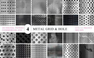 Round Hole Metal Plates Texture Pack Punched Metal Sheet Texture Pack Metal Mesh & Dot Pattern