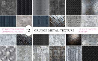 Seamless Industrial Metal Plates & Panels | Industrial Grunge Metal Texture Backgrounds Bundle