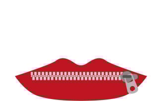 Zipper Sealed Lips: Symbol of Silence and Mystery Art