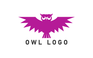 Elegant Owl Bird Logo Template