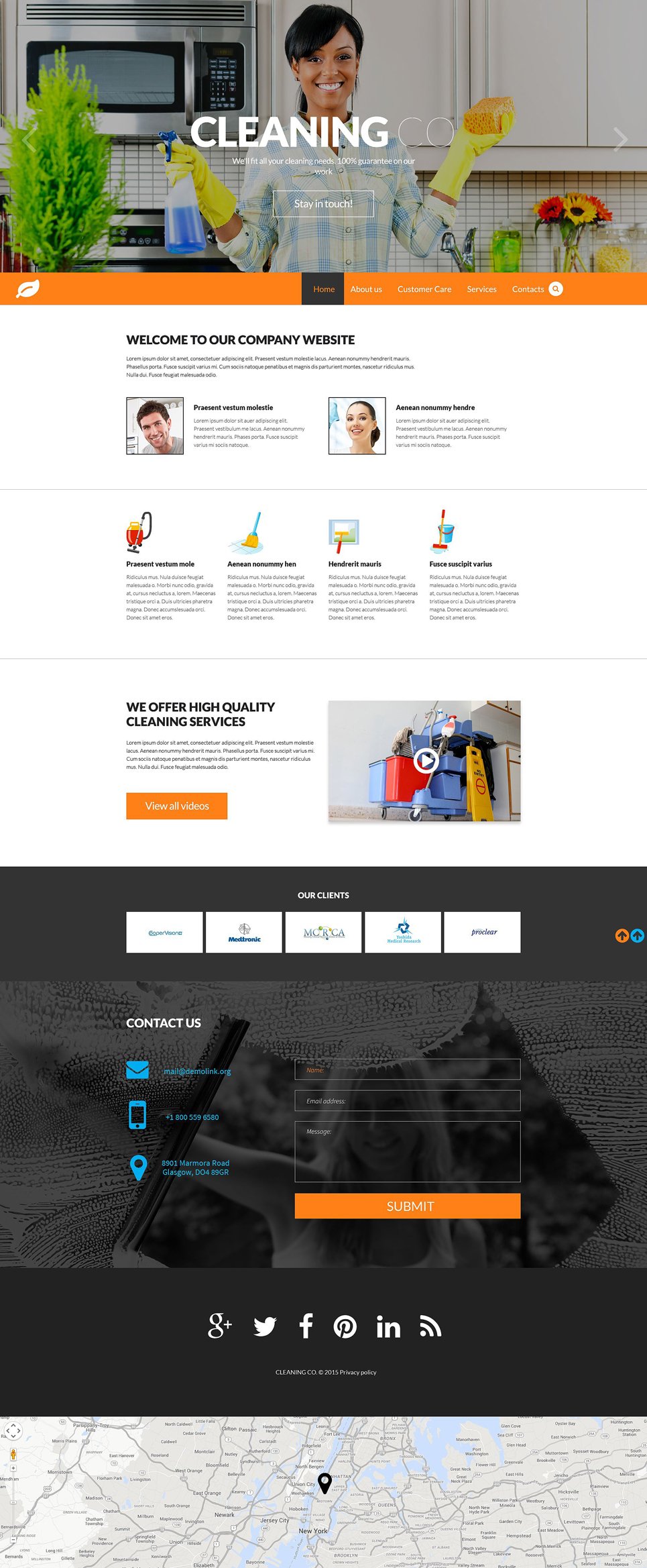 Cleaning Responsive Website Template New Screenshots BIG