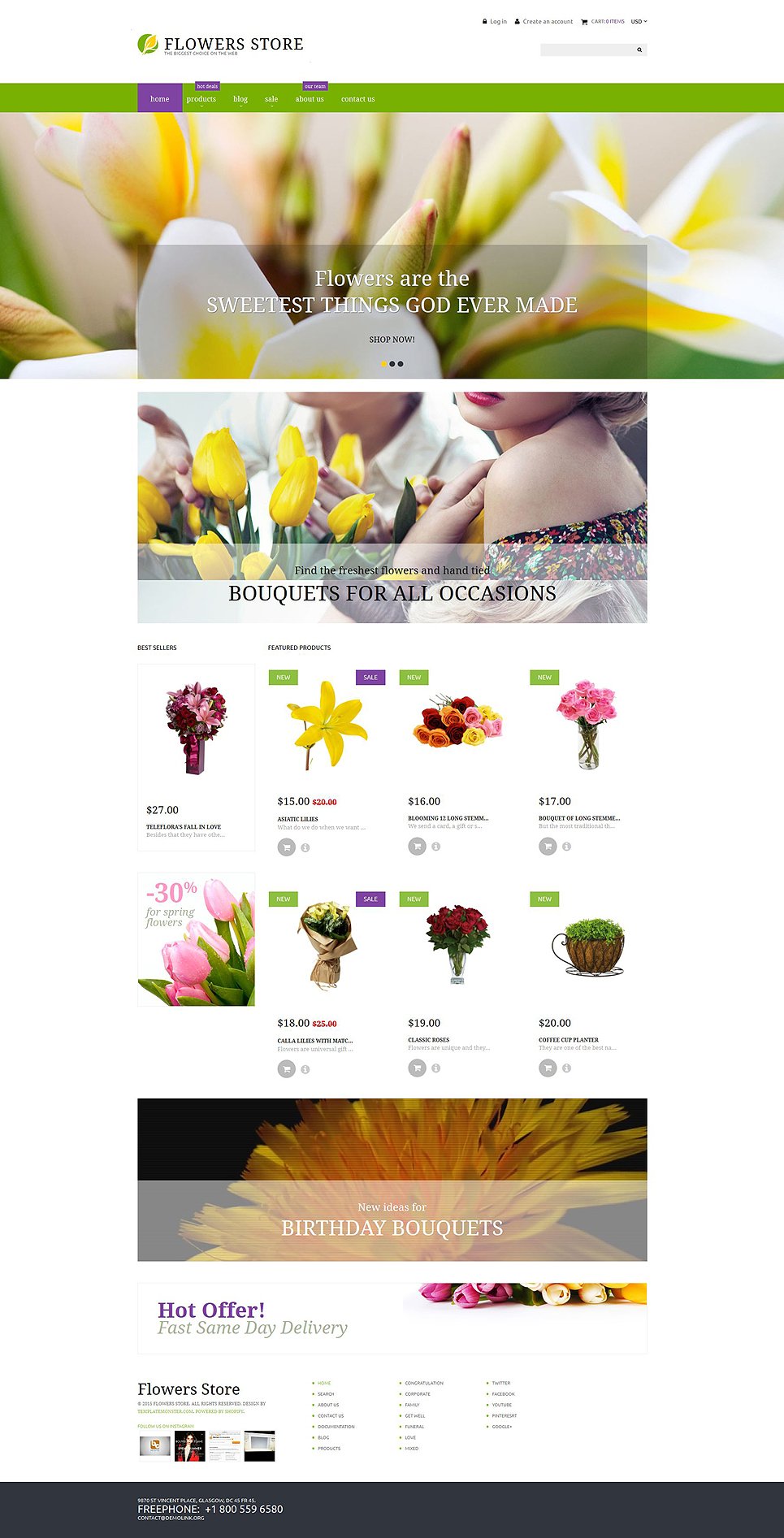 Flower Shop Responsive Shopify Theme New Screenshots BIG