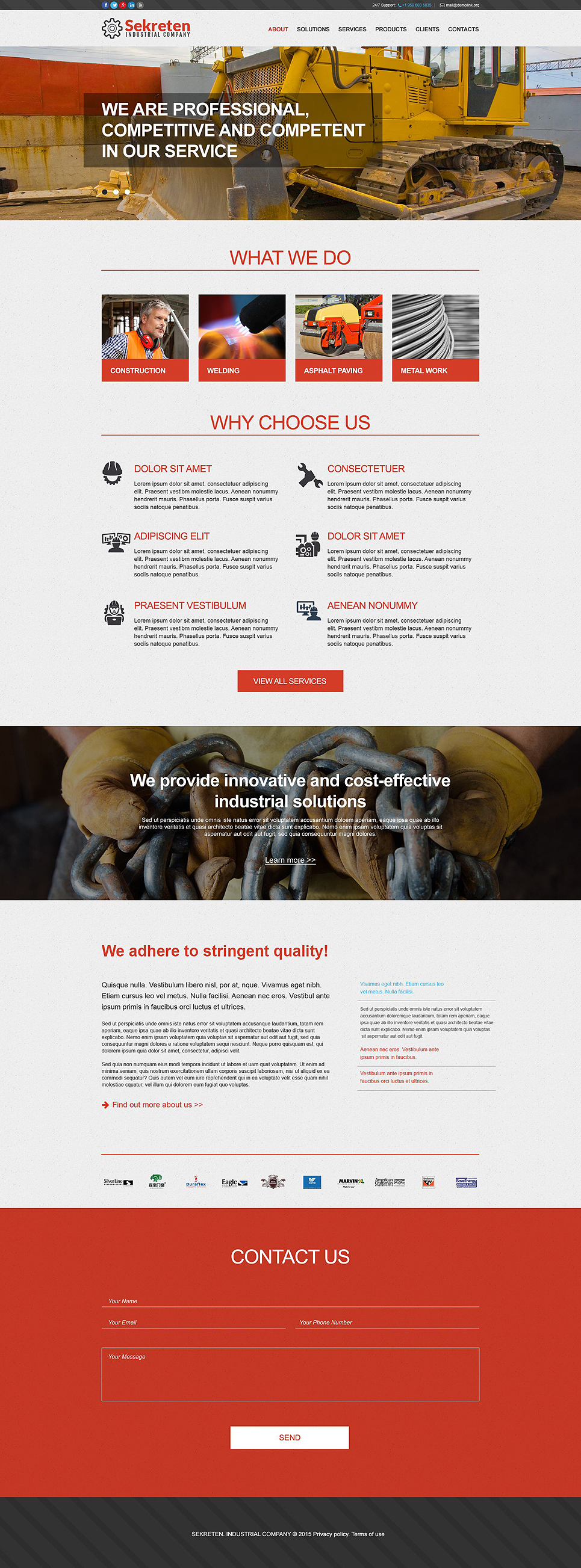 Industrial Muse Template New Screenshots BIG