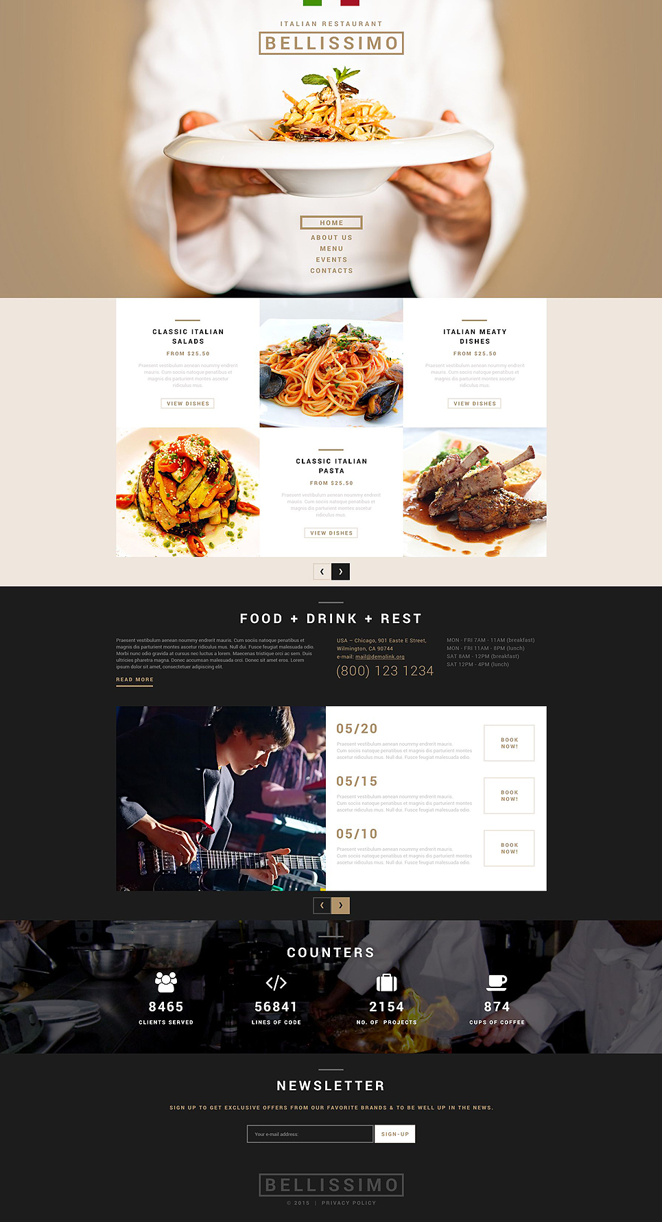 Italian Restaurant Responsive Joomla Template New Screenshots BIG