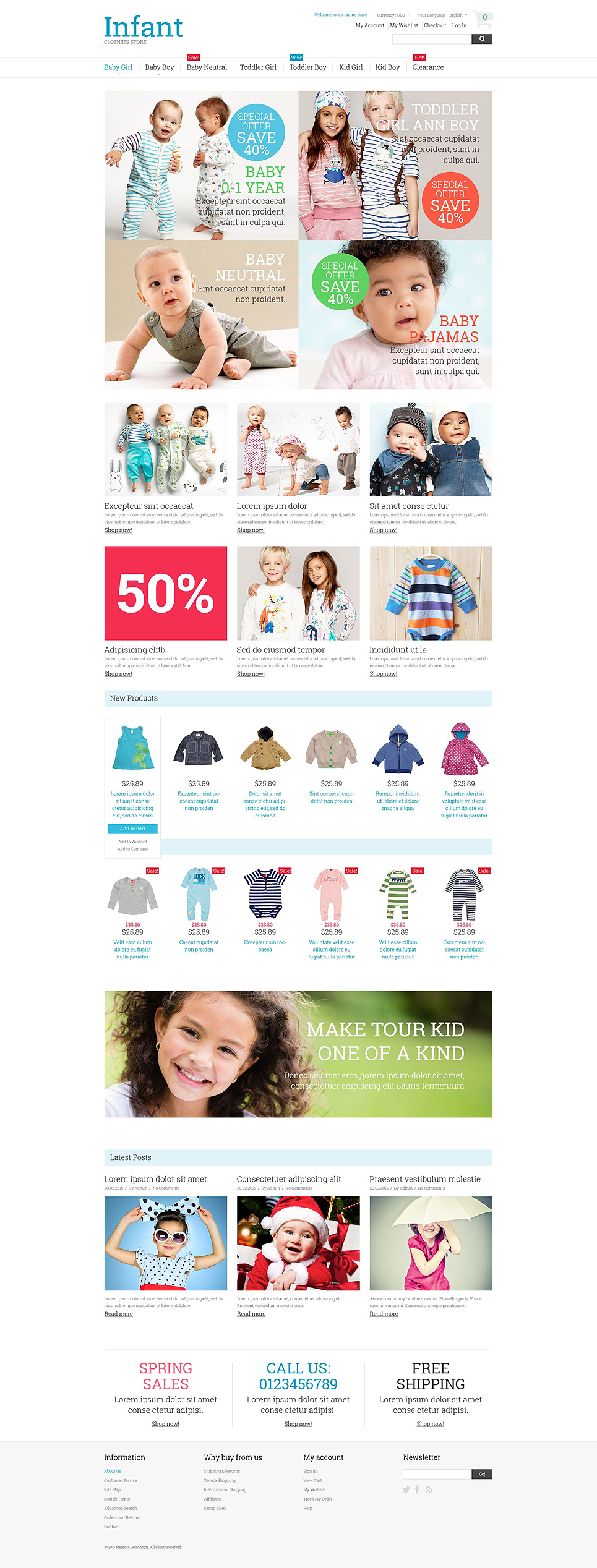 Kids Fashion Magento Theme New Screenshots BIG