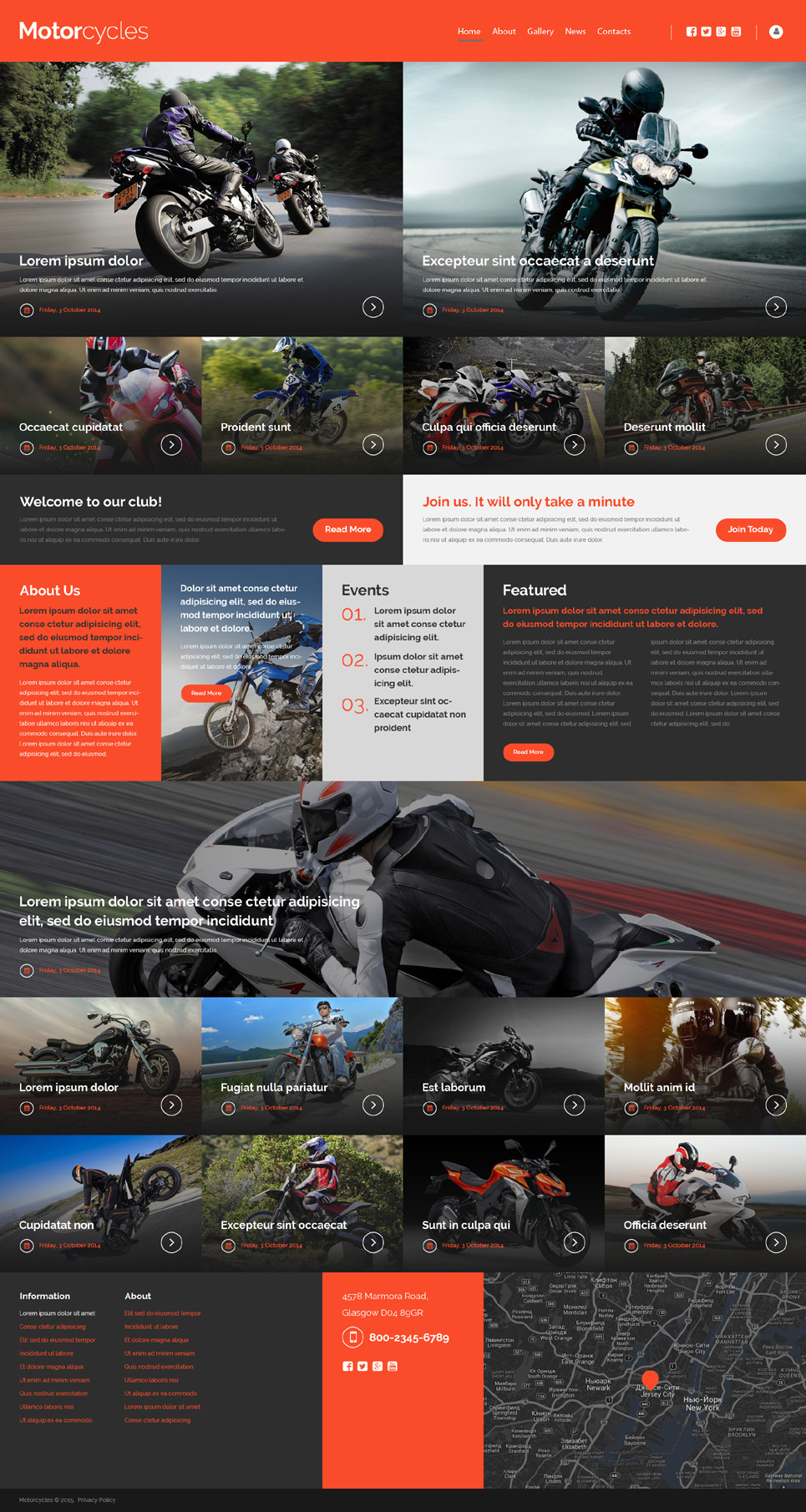 Motocross Website Template New Screenshots BIG