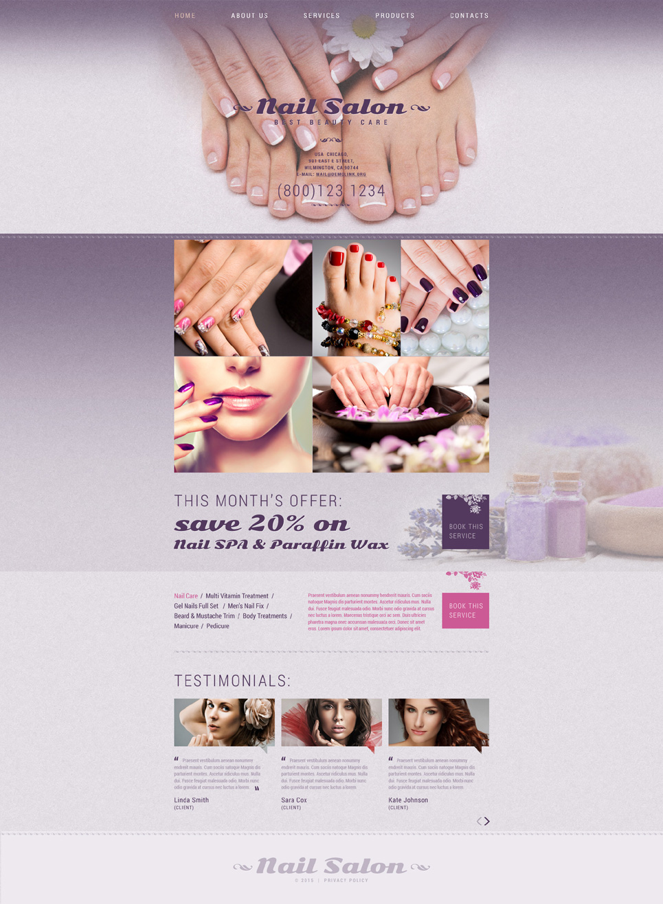 Nail Studio Website Template New Screenshots BIG