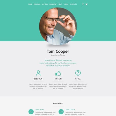 Political Candidate Newsletter Templates | TemplateMonster