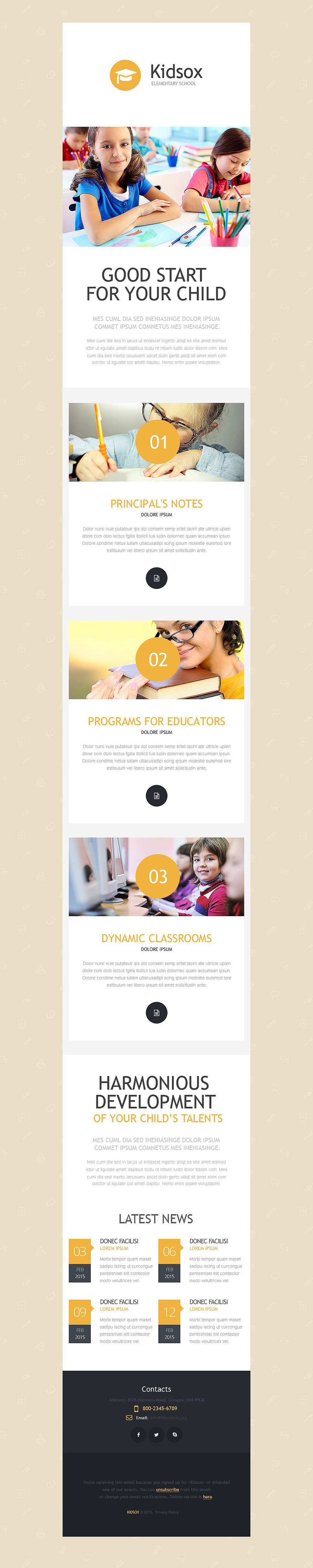 Primary School Newsletter Template New Screenshots BIG