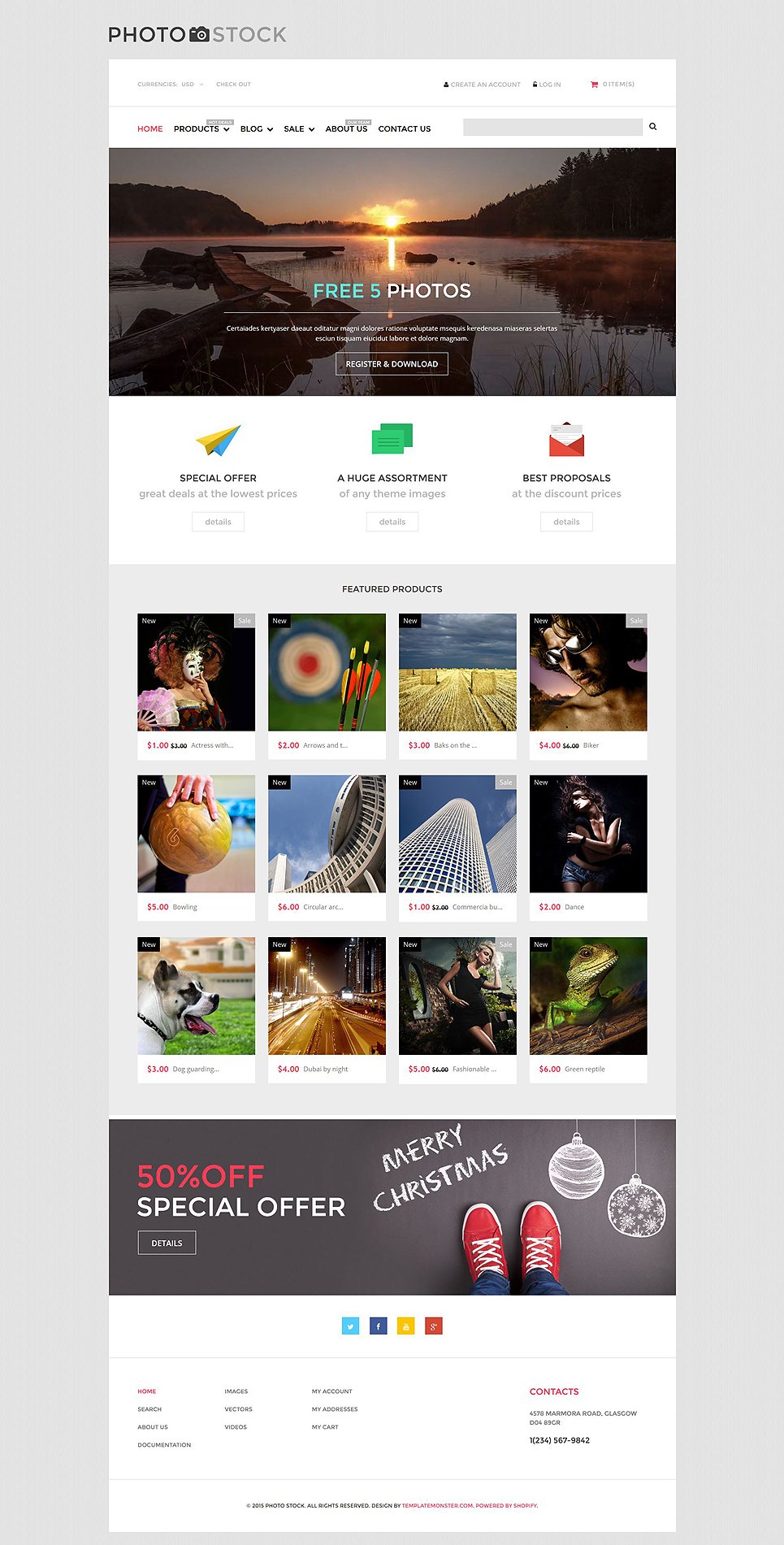 Stock Photo Responsive Shopify Theme New Screenshots BIG