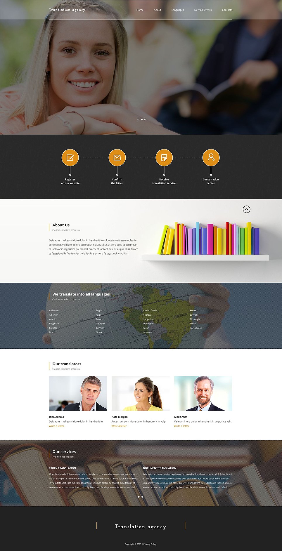 Translation Bureau Responsive Website Template New Screenshots BIG