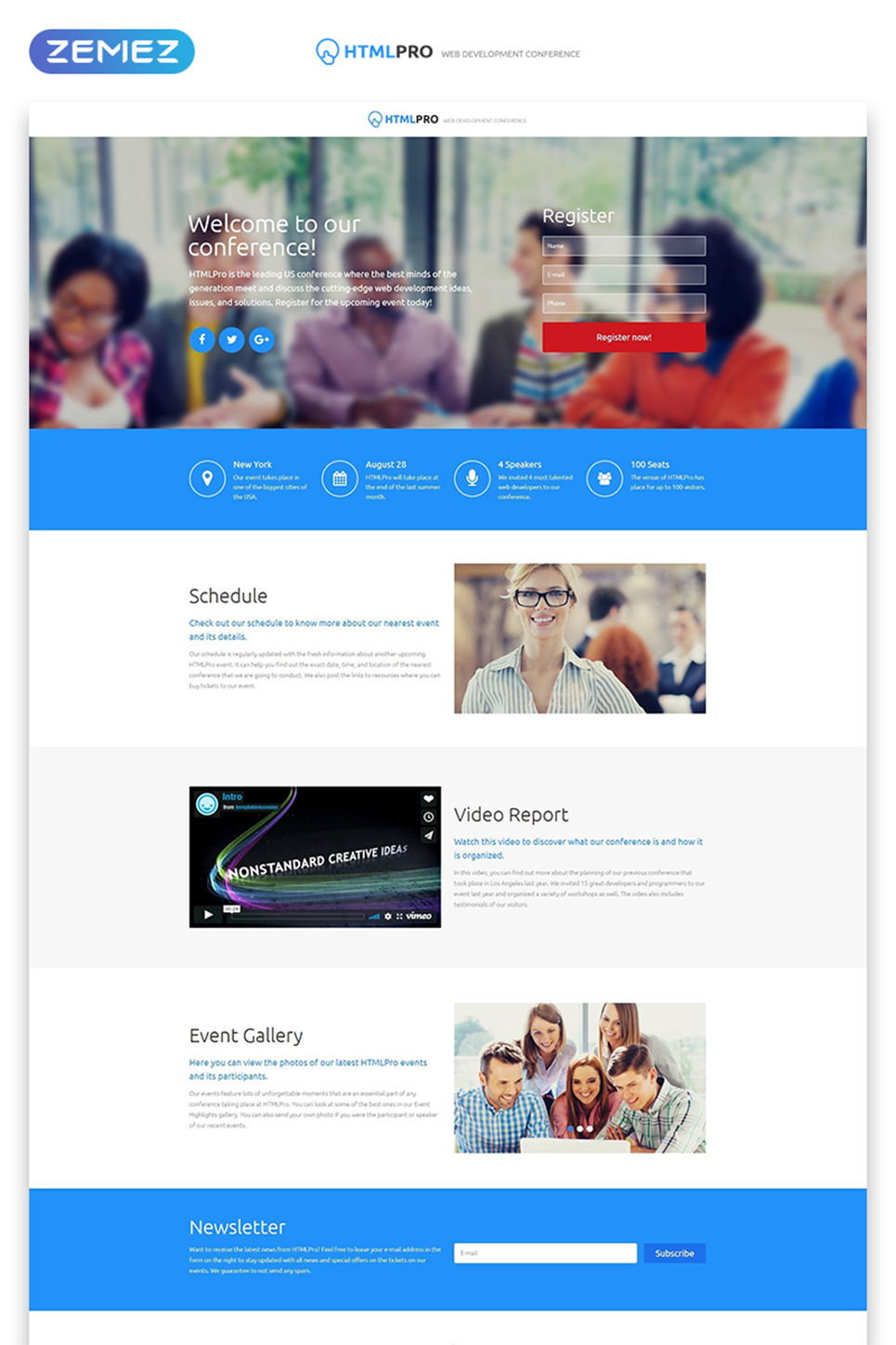 Web Development Responsive Landing Page Template New Screenshots BIG