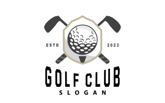 Golf Logo Ball Game Sport Club V13
