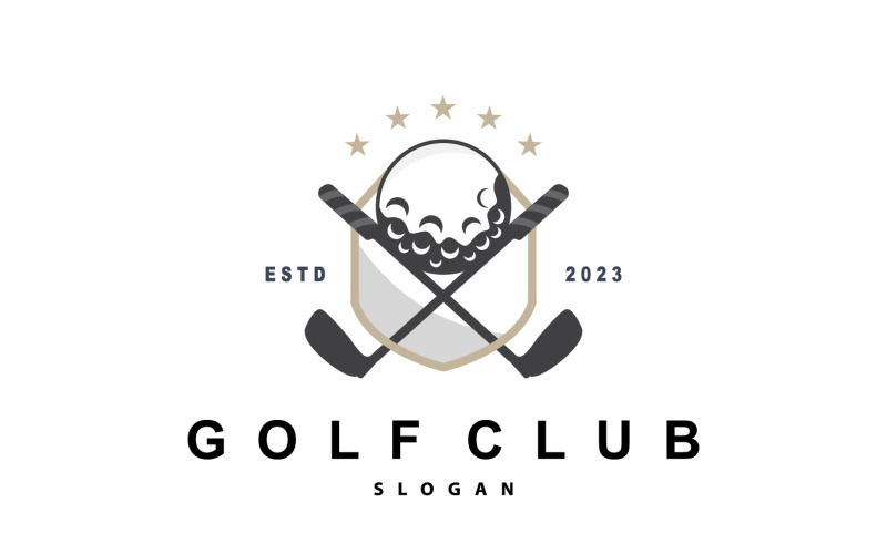 Golf Logo Ball Game Sport Club V14 Logo Template