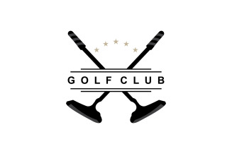 Golf Logo Ball Game Sport Club V16