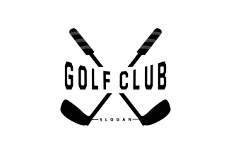 Golf Logo Ball Game Sport Club V17