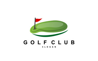 Golf Logo Ball Game Sport Club V1