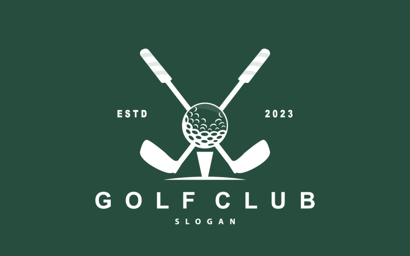 Golf Logo Ball Game Sport Club V7 Logo Template