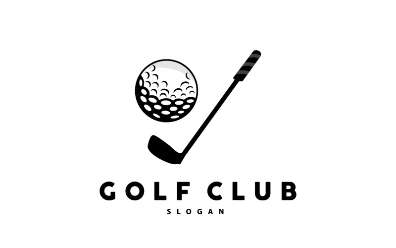 Golf Logo Ball Game Sport Club V9 Logo Template