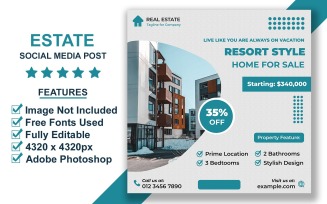 High-Converting Real Estate Banner Template for Realtor Advertising PSD