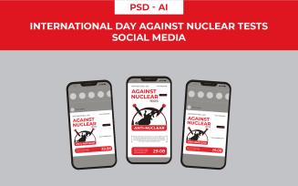 International Day Against Nuclear Tests Social Media Template
