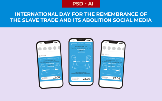 International Day for the Remembrance of the Slave Trade and its Abolition Social Media Template