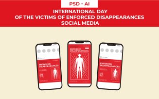 International Day of the Victims of Enforced Disappearances Social Media Template