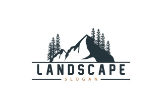 Mountain Nature Landscape Logo V6