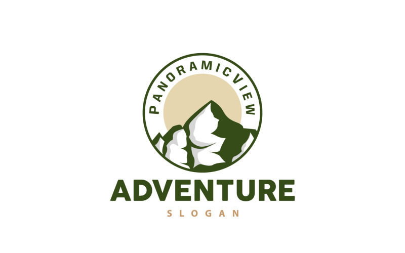 Mountain Nature Landscape Logo V9 Logo Template