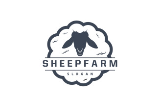 Sheep Farm Logo Design Inspiration Simple V4