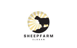 Sheep Farm Logo Design Inspiration Simple V7