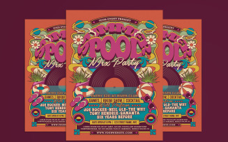 Summer Pool Mix Party Flyer Poster Template