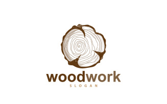 Wood Logo Wood Grain Layers V1