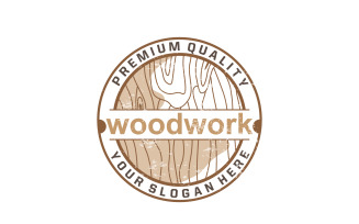 Wood Logo Wood Grain Layers V4