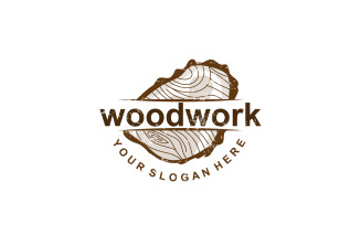 Wood Logo Wood Grain Layers V5