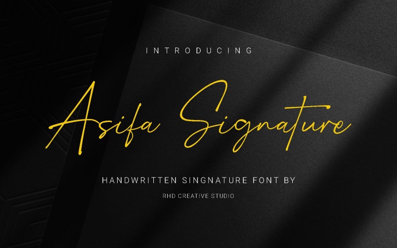 Asifa Signature - Handwritten Signature Font