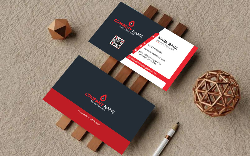Corporate Business Card Design - Creative Business Card Template - Visiting Card Template Corporate Identity