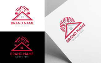 Creative real estate home logo-954