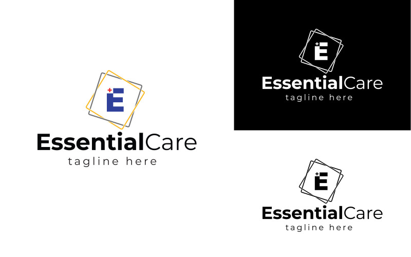 Essential Care Medical Logo Template - Modern Healthcare Brand Identity