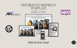 Go Backpacks – Elementor WooCommerce Template