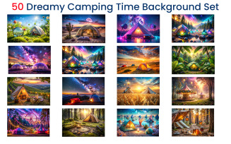 50 Dreamy camping time background