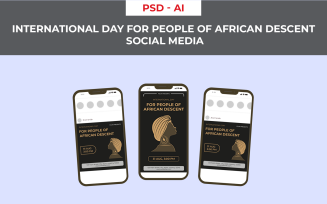 International Day for People of African Descent Social Media Template