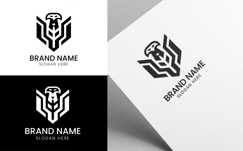 Letter W Eagle bird logo-951 Logo Template