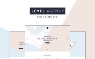 Level Agency - Creative One Page PSD Template