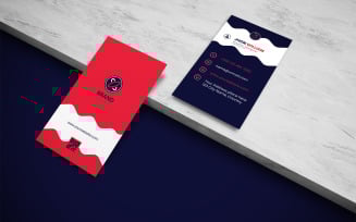 Modern Vertical Business Card Template