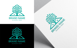 Tree real estate home logo-953
