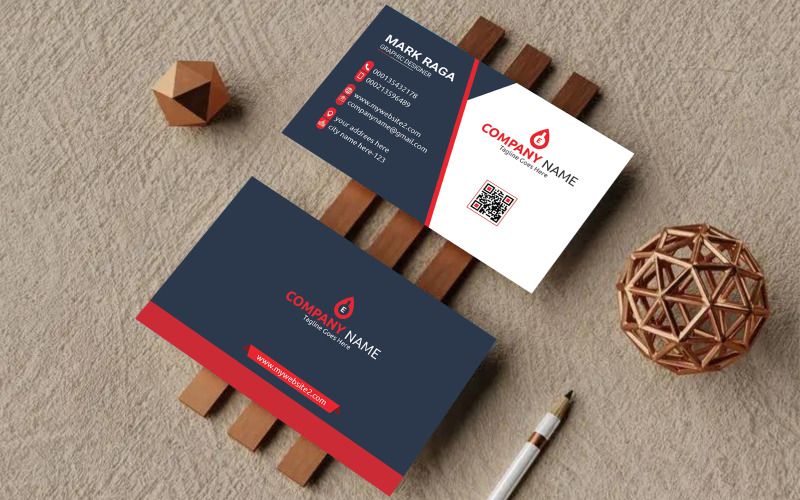 Unique & Professional Business Card Template - Visiting Card Design - Modern Business Card Corporate Identity